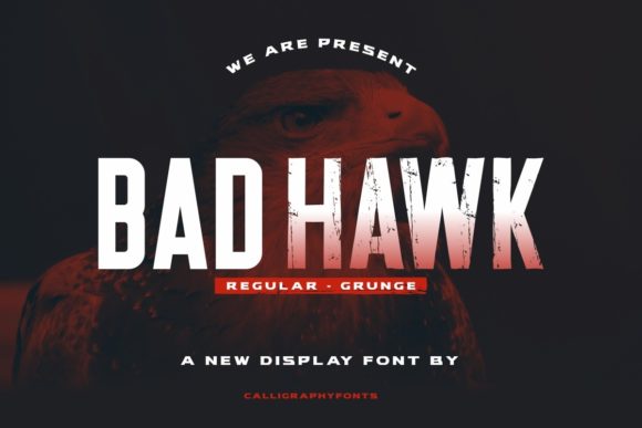 Bad Hawk: A Bold and Cool Display Font for Web Design