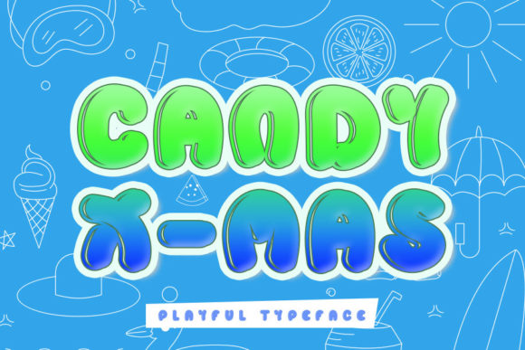 Candy X-mas: A Playful Display Font for Engaging Campaigns