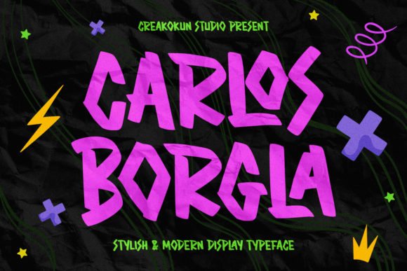 Carlos Borgla: A Cool and Chunky Font for Crafters