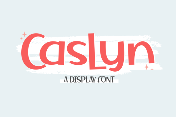Caslyn: A Modern Display Font with Character