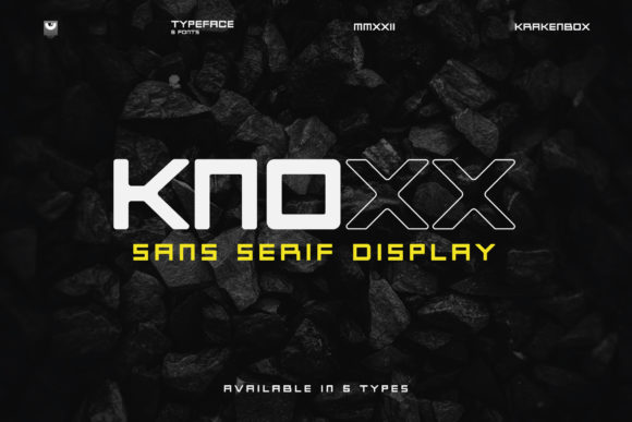 Discover Knoxx: A Bold and Squared Display Font for Editorial Design