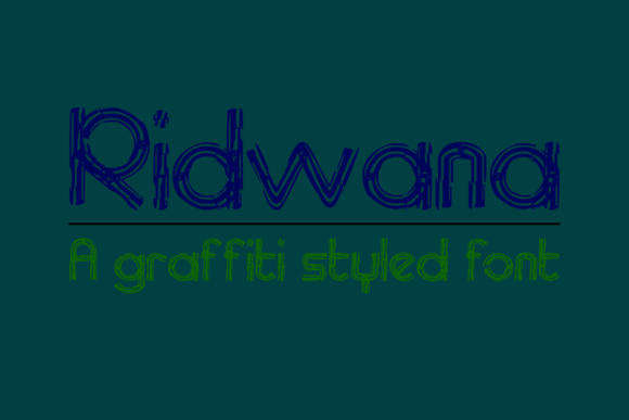Discover Ridwana: A Unique Display Font for Crafters