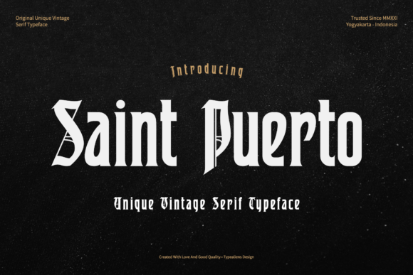 Discover Saint Puerto: A Distinctive Display Font for Editorial Design