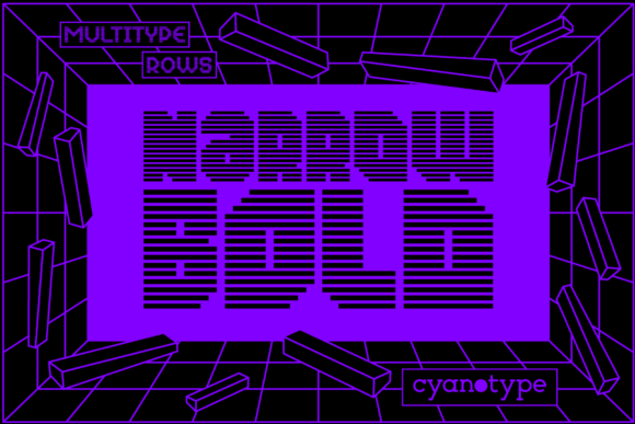 Discovering MultiType Rows Narrow Bold: A Unique Display Font