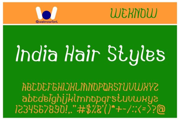Enhance Your Brand with India Hair Style Font