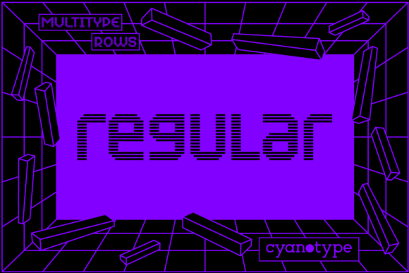 Enhance Your Brand with MultiType Rows Regular Font
