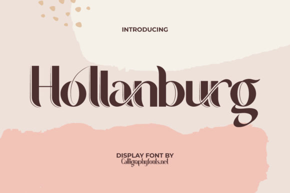 Enhance Your Web Design with Hollanburg Display Font