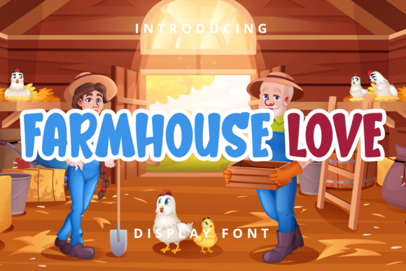 Farmhouse Love: A Charming Display Font for Web Design