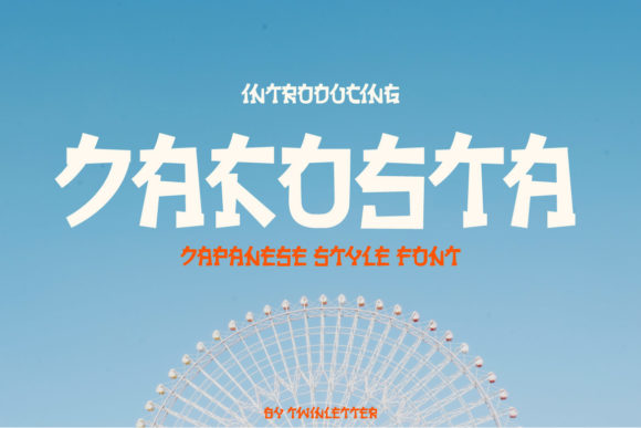 Jakosta: A Unique Japanese-Themed Font for Crafters