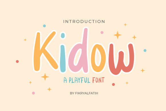 Kidow: A Friendly Display Font for Engaging Web Design