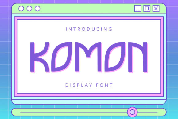 Komon: A Playful Display Font for Editorial Charm