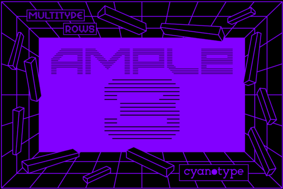MultiType Rows Ample 3: A Trendy Pixel Font for Creative Projects