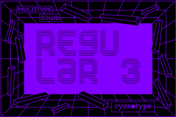 MultiType Rows Regular 3: A Trendy Pixel Font for Web Design