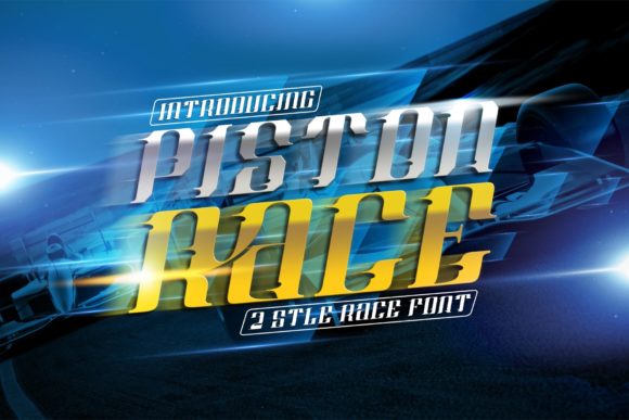 Piston Race: A Bold and Assertive Display Font for Editorial Design