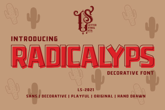 Radicalyps: A Bold and Thick Display Font for Editorial Impact