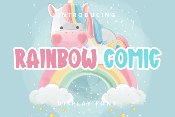 Rainbow Comic: A Bold and Playful Display Font for Your Next Editorial Project