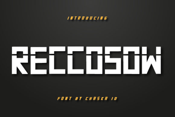 Reccosow: A Bold Display Font for Eye-Catching Campaigns