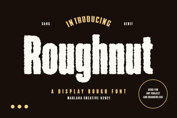 Roughnut: A Bold Display Font for Eye-Catching Editorial Design